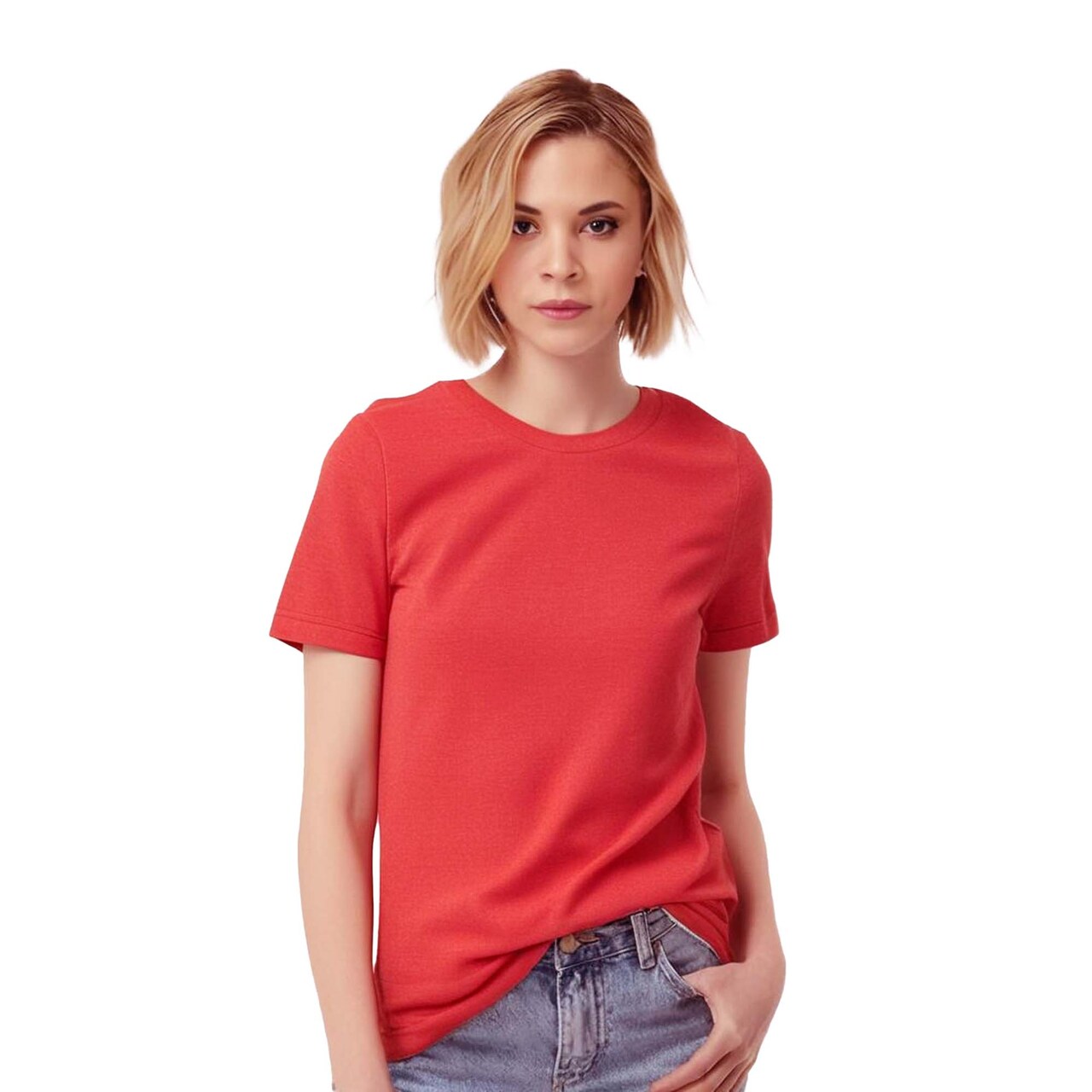 Gildan Softstyle Women’s CVC Crewneck Short Sleeve T-Shirt for Ready Printing & Everyday Wear Cotton Blend Tee